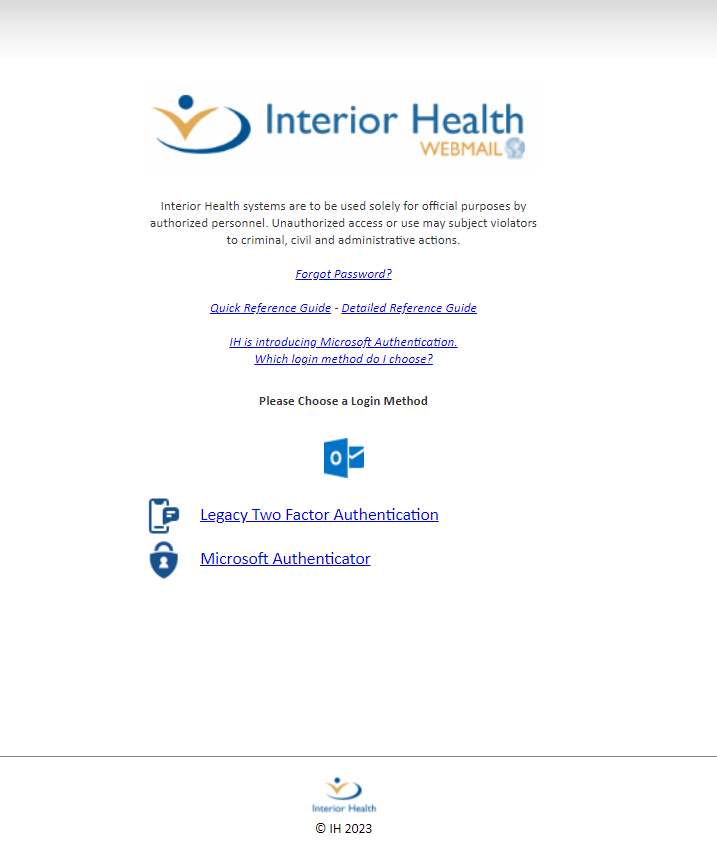 Interior Health Webmail Login
