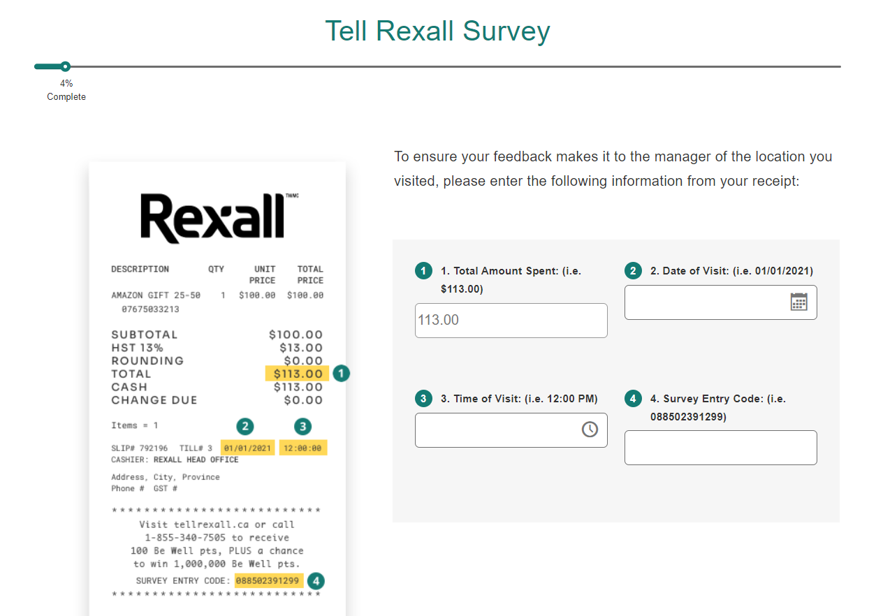 Rexall Customer Survey